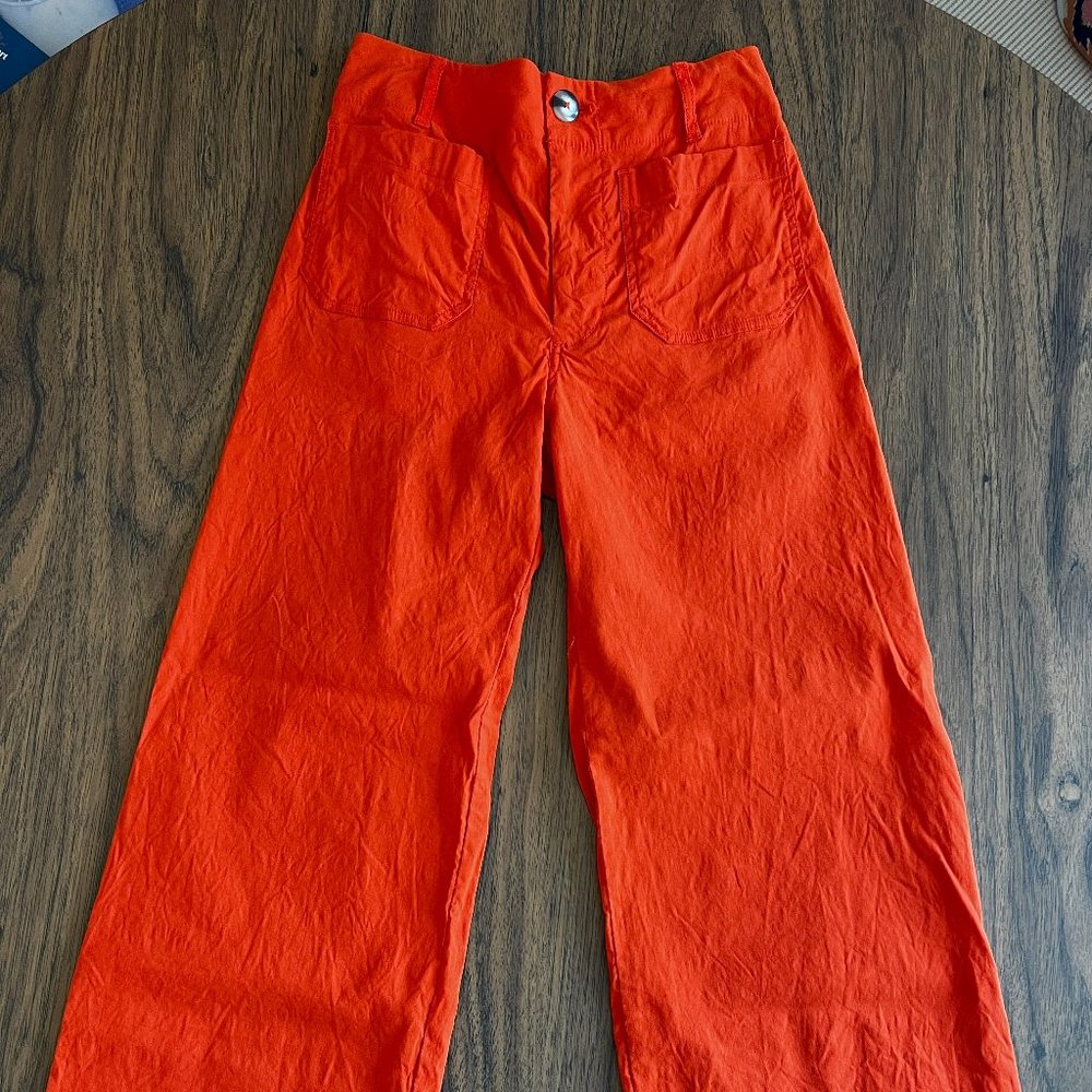 Anthropologie The Colette Cropped Wide-Leg Pants by Maeve-Sz 25